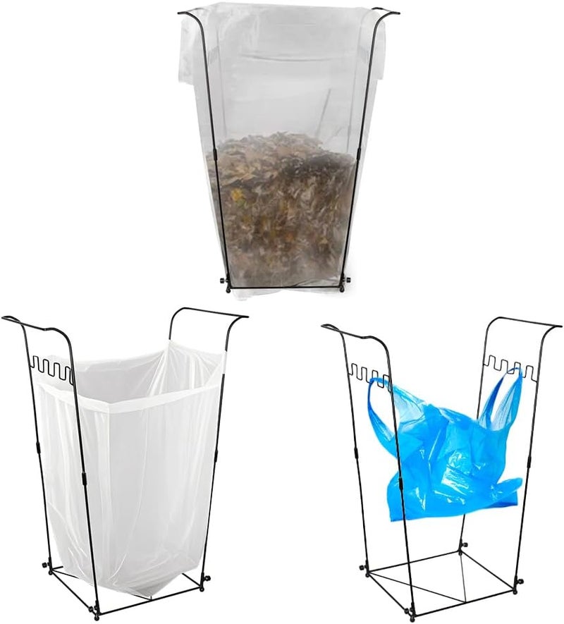 viterlight 2 Pack Trash Bag Holder, 30-45 Gallon Garbage Bag Holder, Metal Portable Leaf Bag Holder, Multi-use Trash Bag Holder Stand for Indoor, Outdoor, Camping, Parties - Image 3